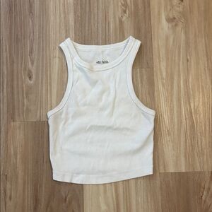 Wild Fable Cream Ribbed Top